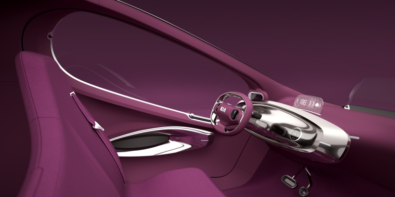 futuristic car interior