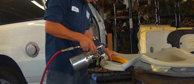 The Hog Ring - Auto Upholstery Blog - Spray Adhesive