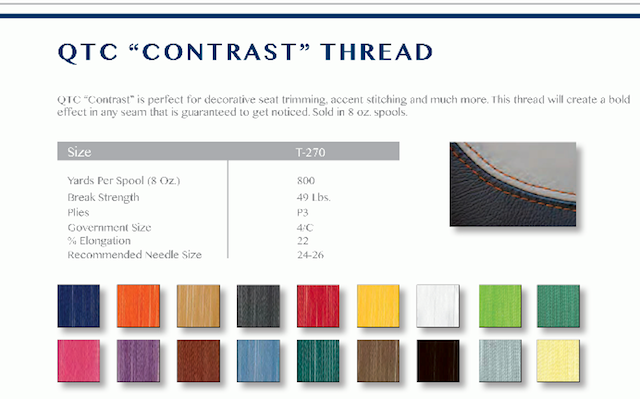The Hog Ring - Auto Upholstery Blog - QTC Contrast