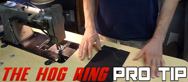 The Hog Ring - Auto Upholstery Community - Sewing Leather Pro Tip