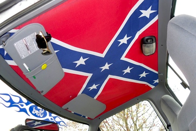 The Hog Ring - Auto Upholstery Community - DIY Confederate Flag Headliner 10