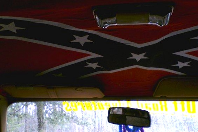 The Hog Ring - Auto Upholstery Community - DIY Confederate Flag Headliner 6