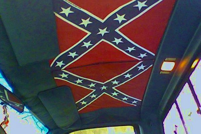 The Hog Ring - Auto Upholstery Community - DIY Confederate Flag Headliner 9