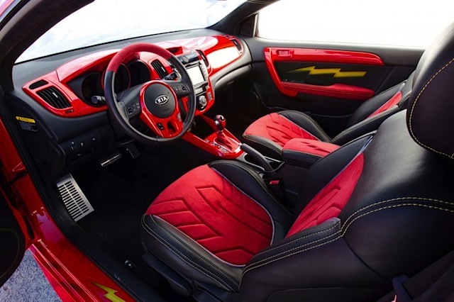 The Hog Ring - Auto Upholstery Community - Built for Justice - Kia Forte Koup The Flash Interior