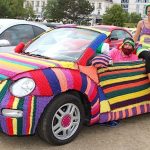 Auto Upholstery - The Hog Ring - Hand Knitted Volkswagen Beetle