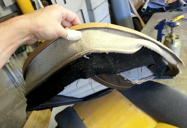 Auto Upholstery - The Hog Ring - Brent Parker Motor Trimming - 1974 Lamborghini Espada
