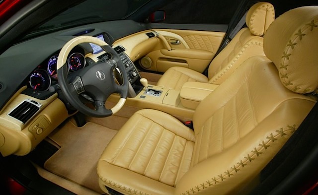 Auto Upholstery - The Hog Ring - Laced Leather French Seam - Acura RL A-Spec
