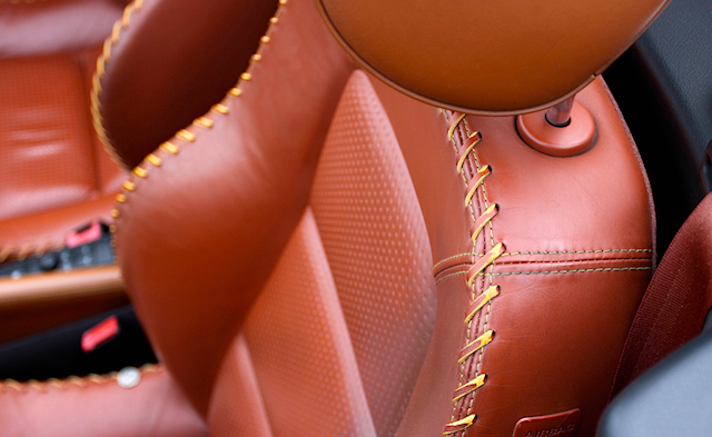 Auto Upholstery - The Hog Ring - Laced Leather French Seam - Audi TT
