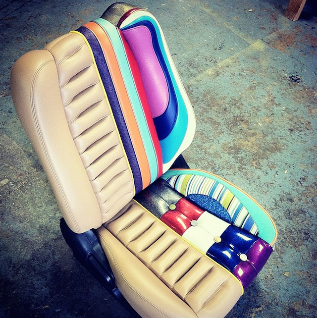 Auto Upholstery News - The Hog Ring - Dane Utech Miniature Display Seat