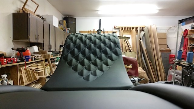Auto Upholstery - The Hog Ring - Gottfried Upholstery - Dragon Scale Pleats