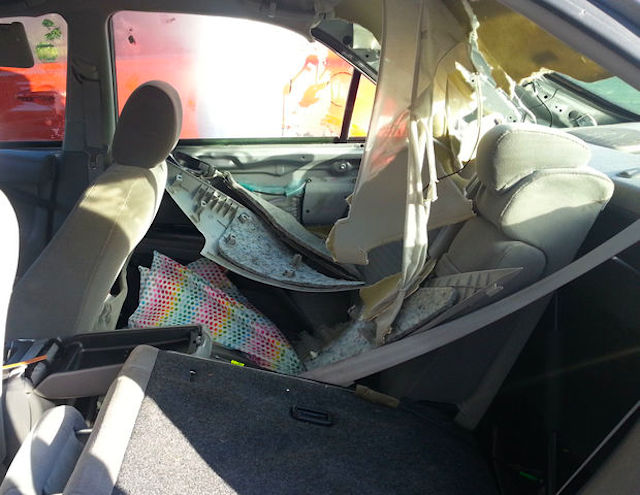 Auto Upholstery - The Hog Ring - Bear Attack Toyota Camry