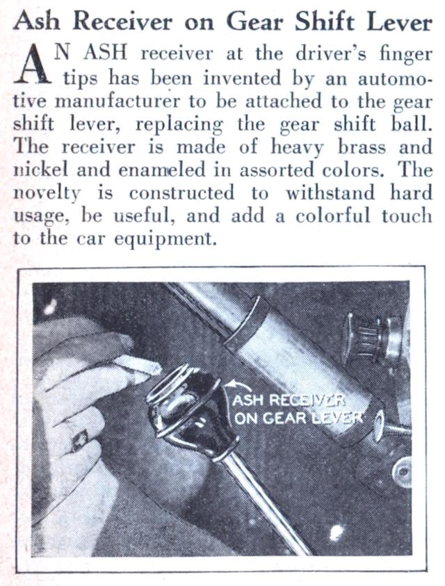 Auto Upholstery - The Hog Ring - Ash Tray Gear Shift Knob
