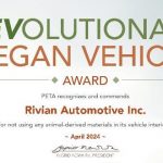 The Hog Ring - PETA Gives Rivian an Award for its Animal-Free Interiors