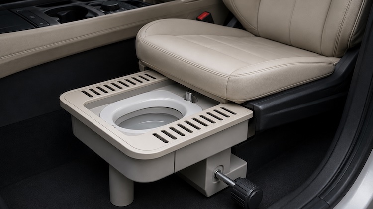 The Hog Ring - Chinese Automaker Patents Slide Out Toilet for Drivers Who Can’t Hold It