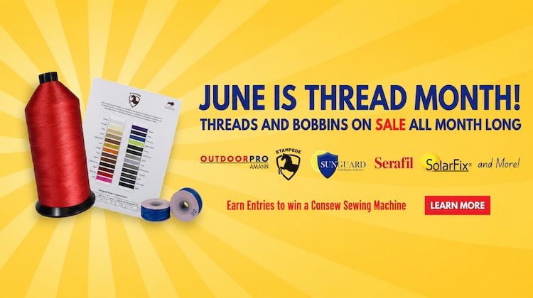 The Hog Ring - Thread Month Is Back- Save on Supplies and Win a Consew Sewing Machine